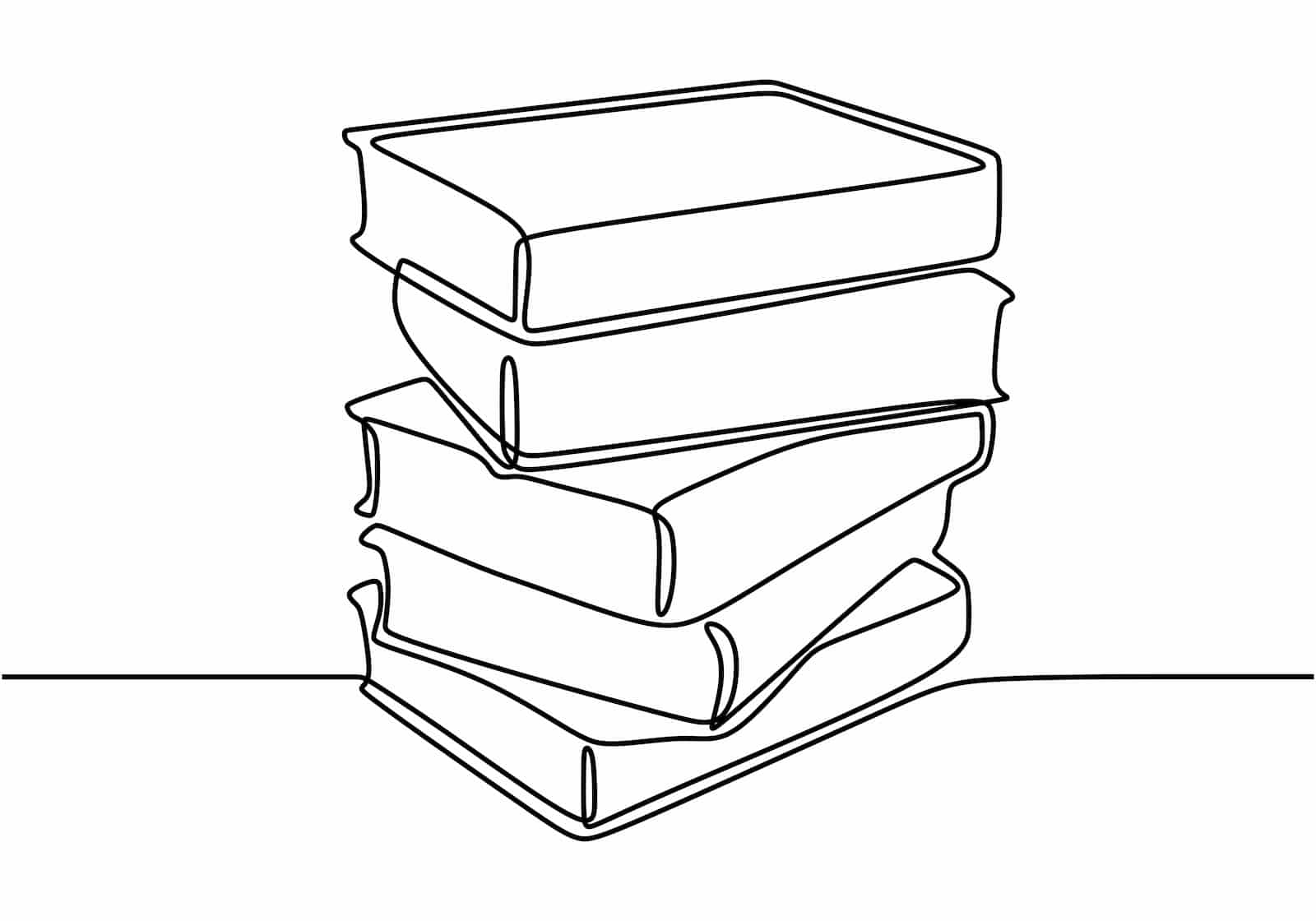 books sketch
