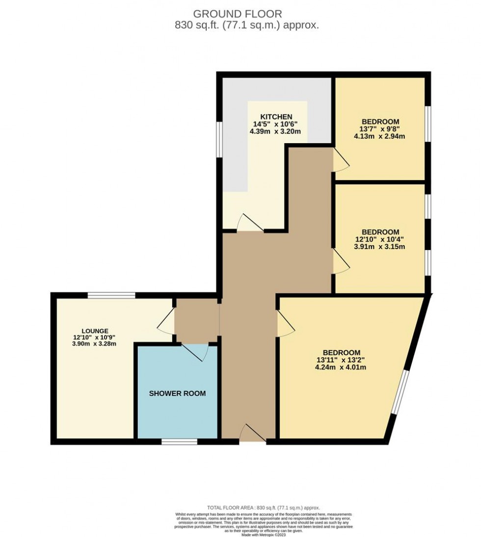 Floorplan for North Street, TF, Plymouth