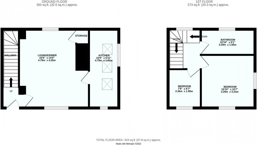 Floorplan for Rochester Road, Plymouth