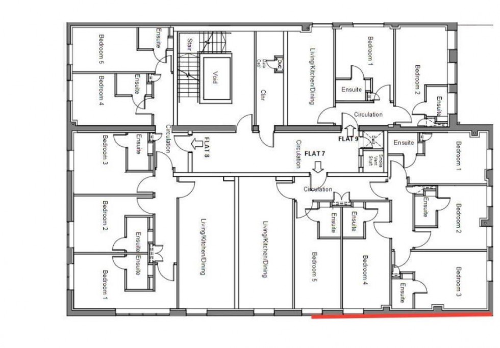 Floorplan for Cornwall Street, Plymouth