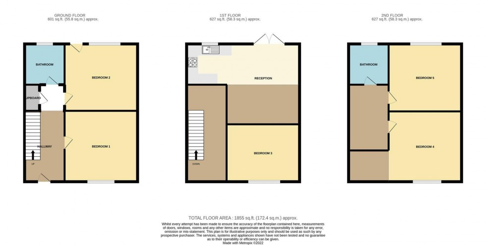 Floorplan for Quaker Lane, Plymouth