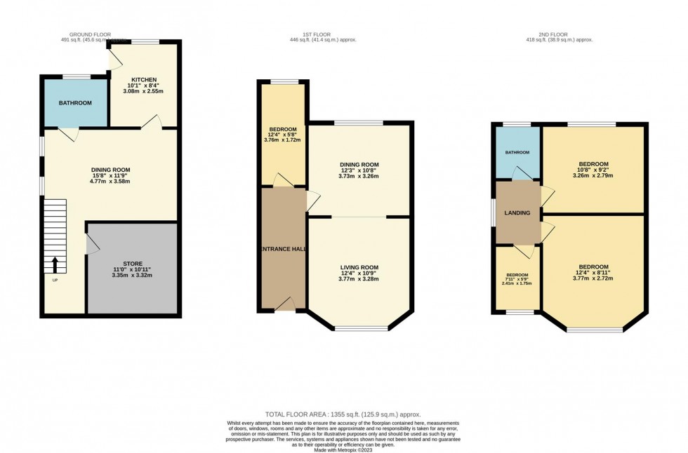 Floorplan for Coleridge Road, Plymouth