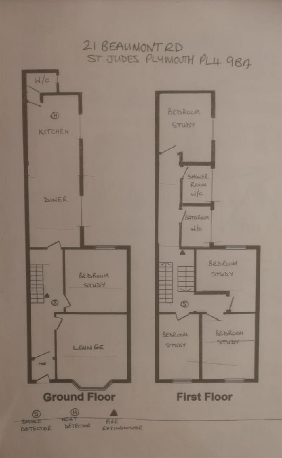 Floorplan for Beaumont Road, Plymouth