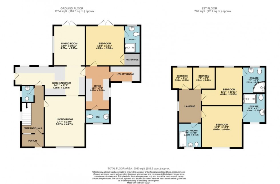 Floorplan for Combley Drive, Plymouth