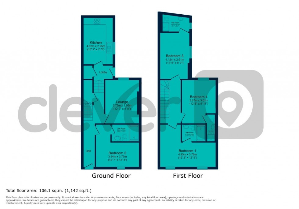 Floorplan for Bayswater Road, Plymouth