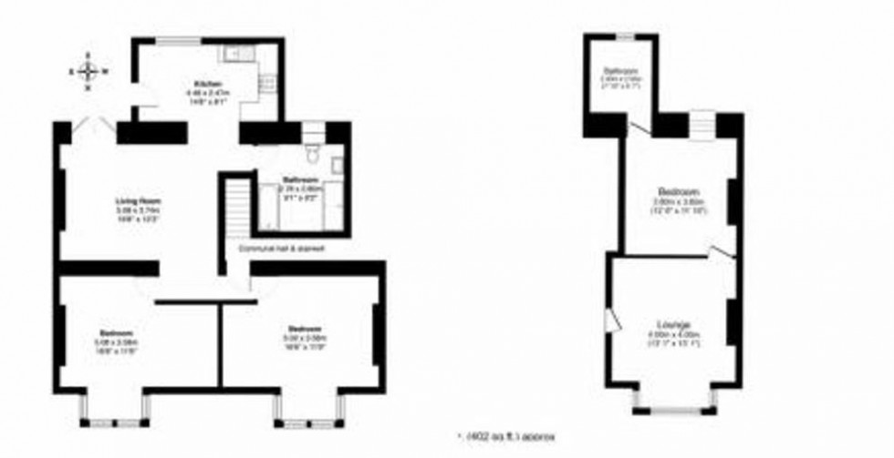 Floorplan for Connaught Avenue, Plymouth