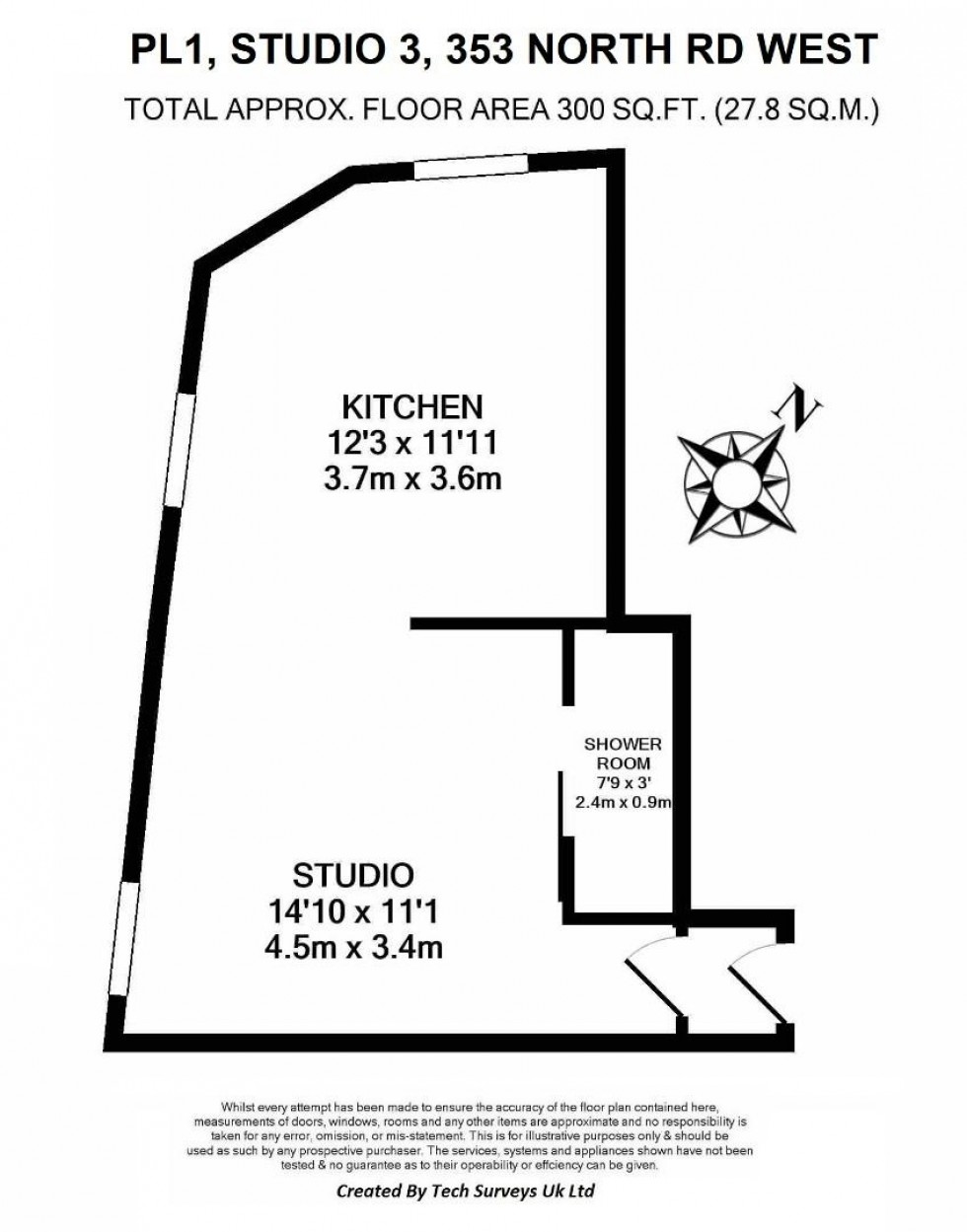 Floorplan for North Road West, Plymouth