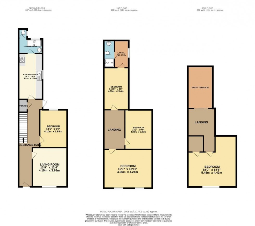 Floorplan for Plym Street, Plymouth