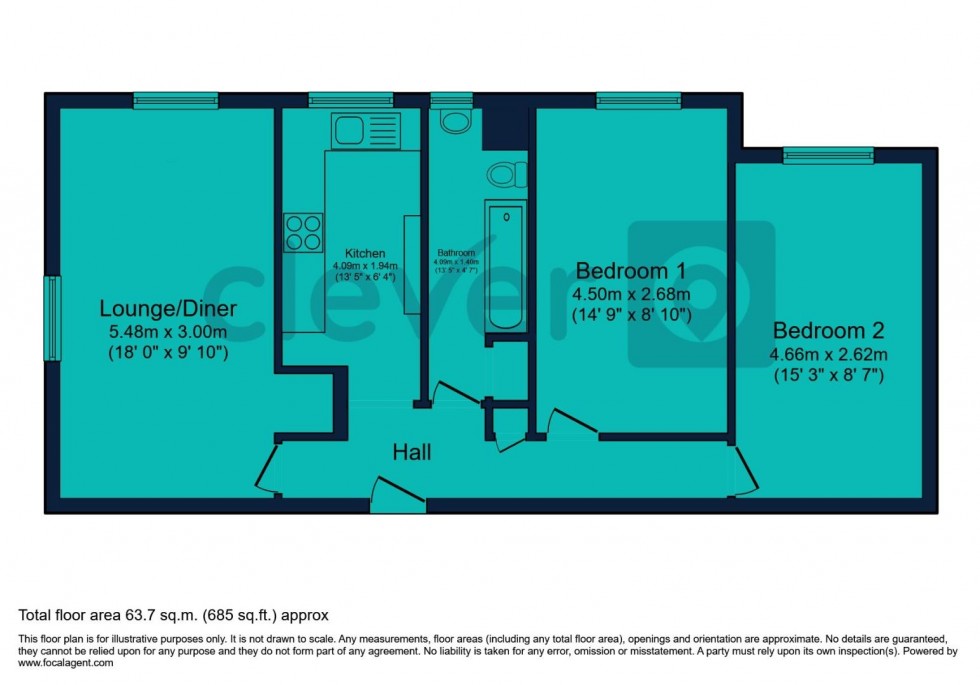 Floorplan for Kinnaird Crescent, Plymouth