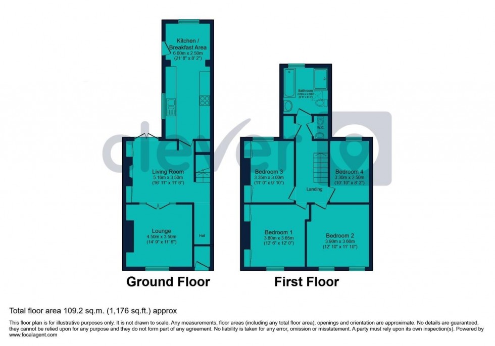 Floorplan for Salop Street, Penarth