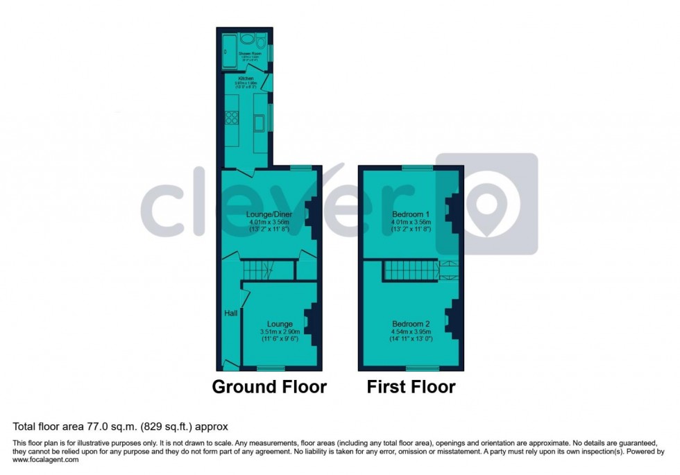 Floorplan for Phillimore Street, Plymouth