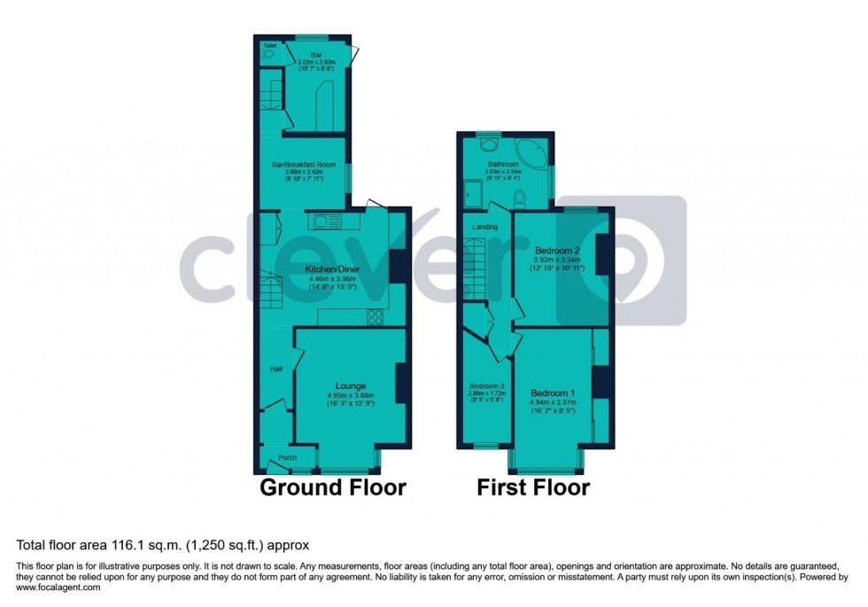 Floorplan for Peverell, Plymouth