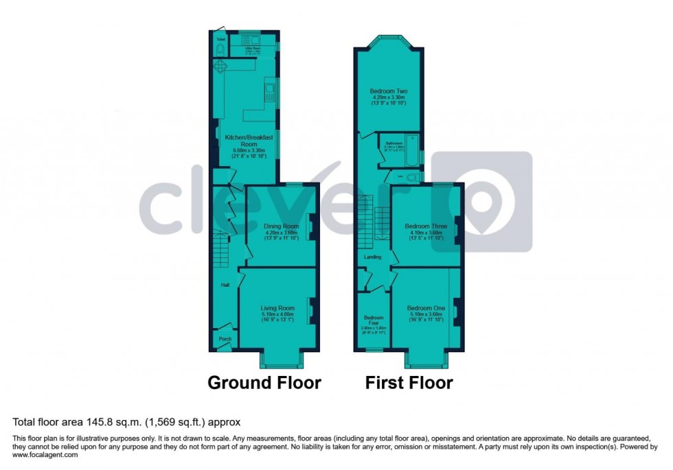 Floorplan for Beaumont Road, Plymouth