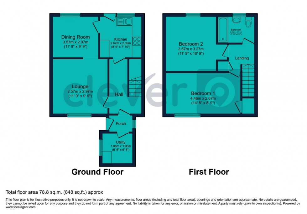 Floorplan for Thurlestone Walk, Plymouth