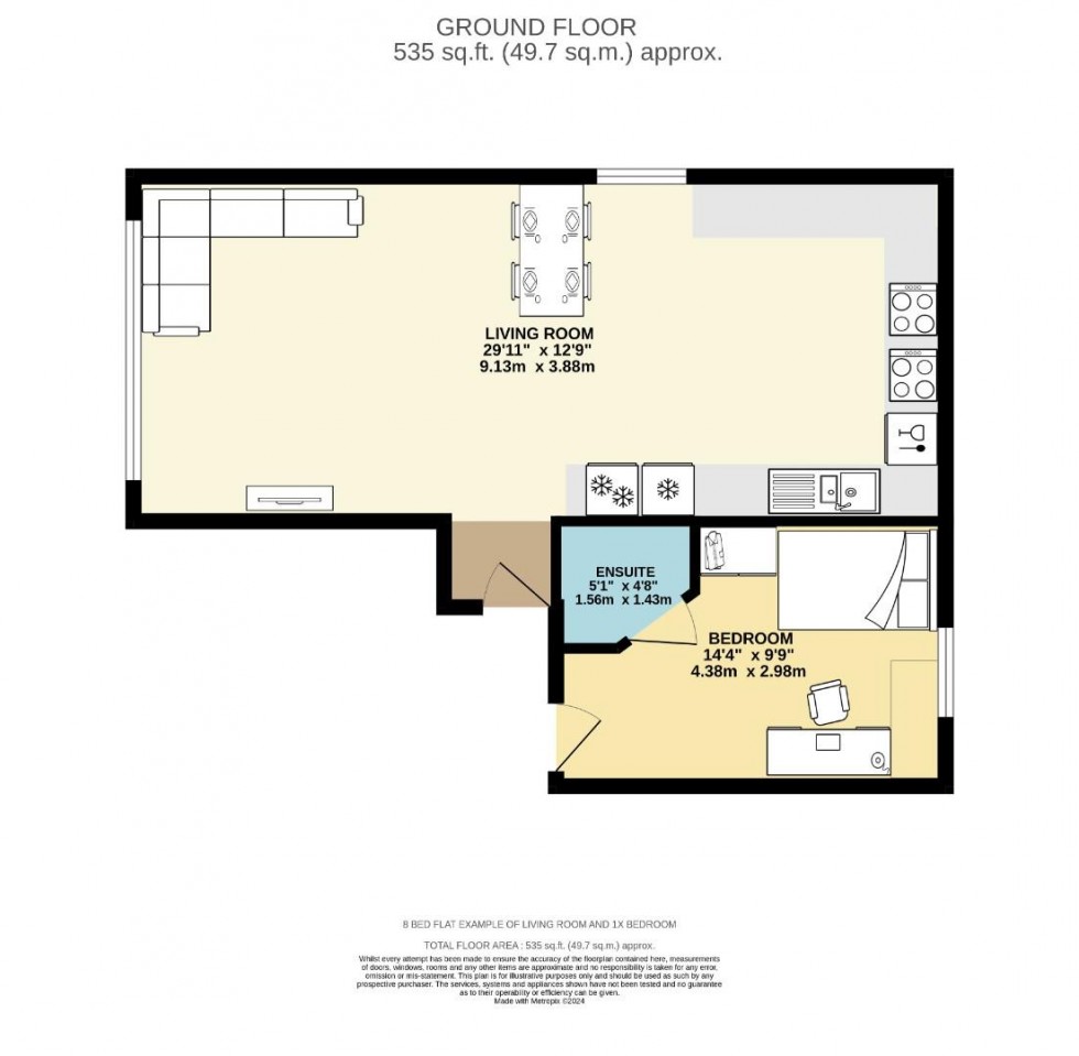 Floorplan for Flat 15, Plymbridge Lane, Derriford, Plymouth