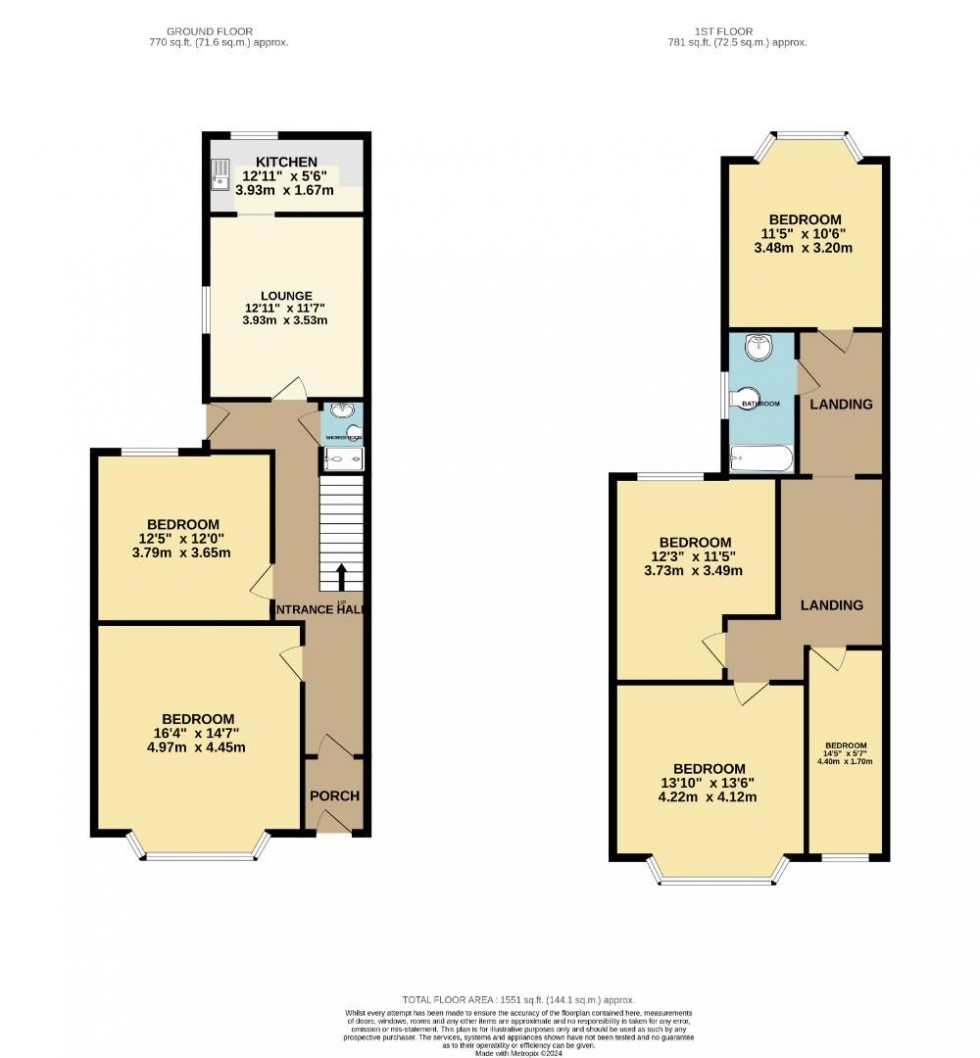 Floorplan for Chaddlewood Avenue, Plymouth