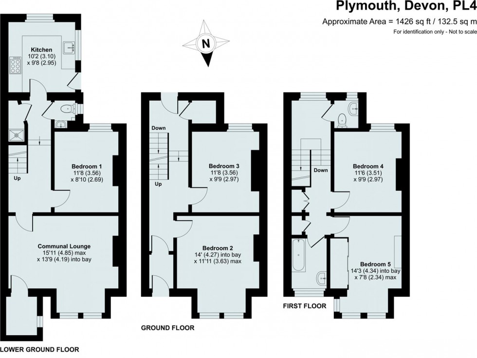 Floorplan for Ashford Road, Plymouth