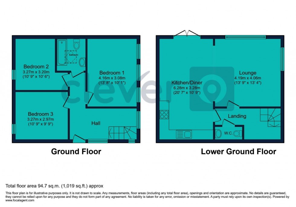 Floorplan for Sefton Avenue, Plymouth