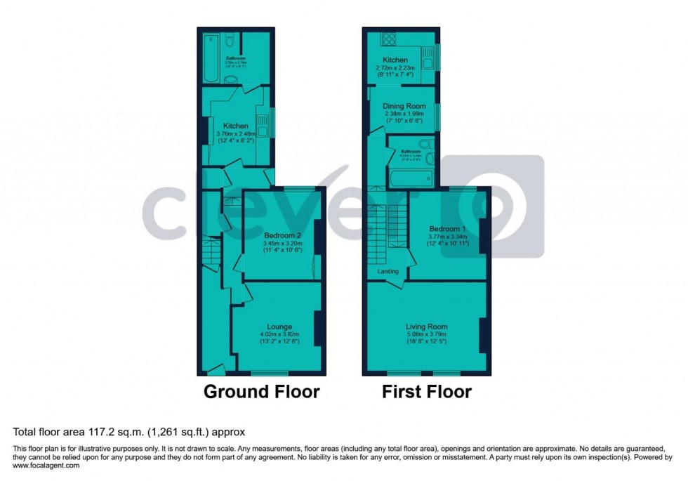 Floorplan for Frederick Street East, Plymouth