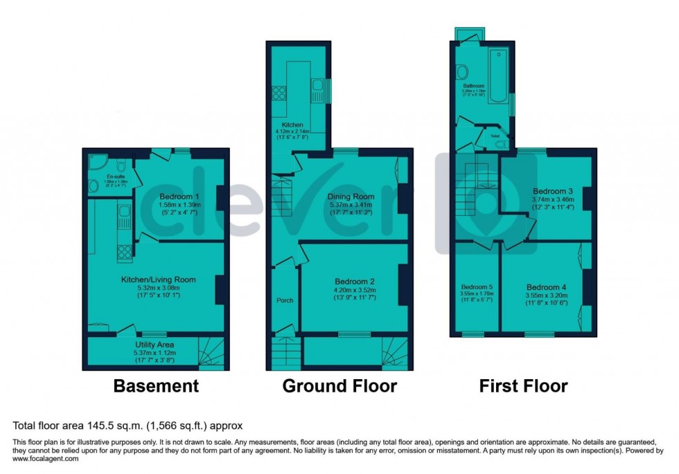 Floorplan for Arundel Crescent, Plymouth