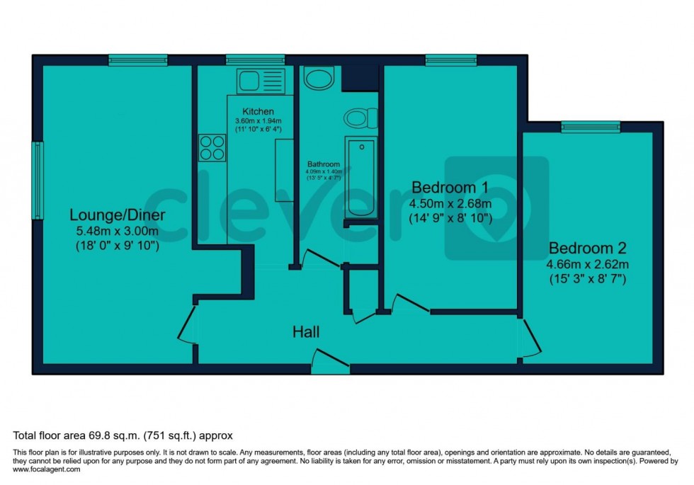 Floorplan for Kinnaird Crescent, Plymouth