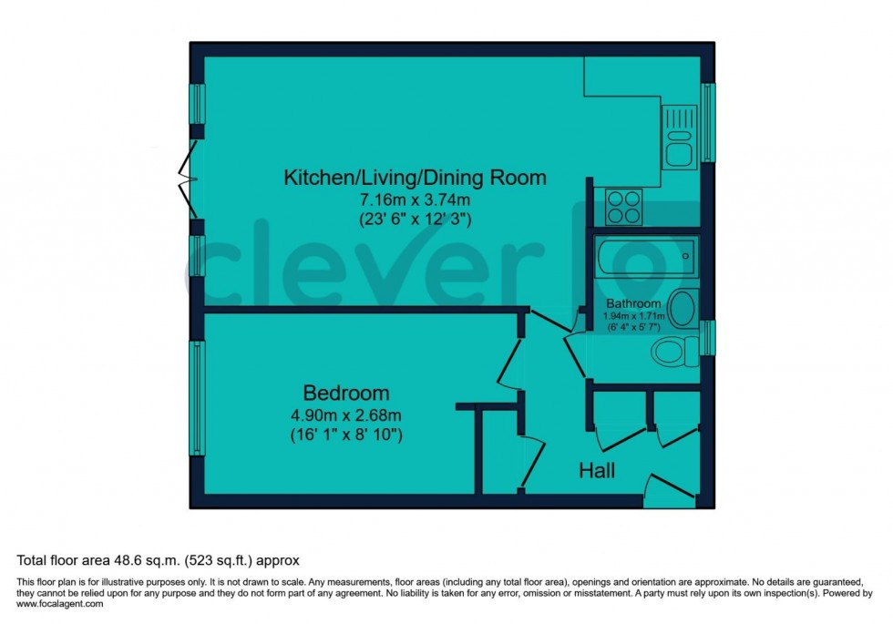 Floorplan for Ker Street Ope, Plymouth
