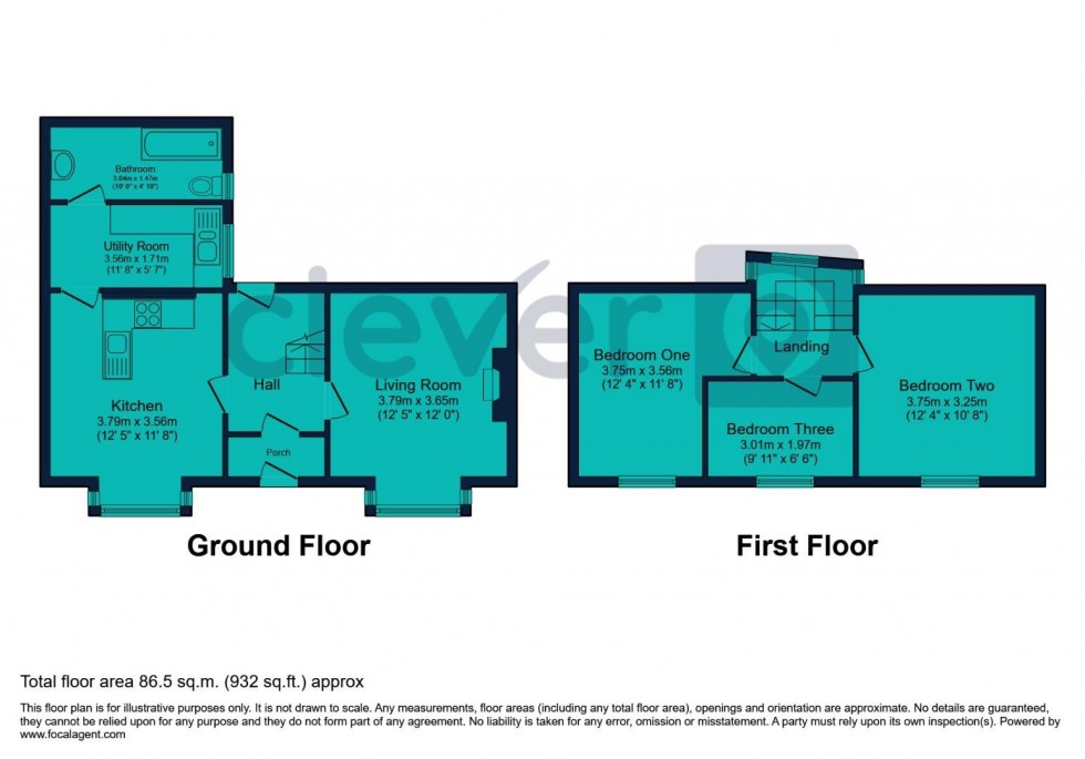 Floorplan for Tresillian Street, Plymouth