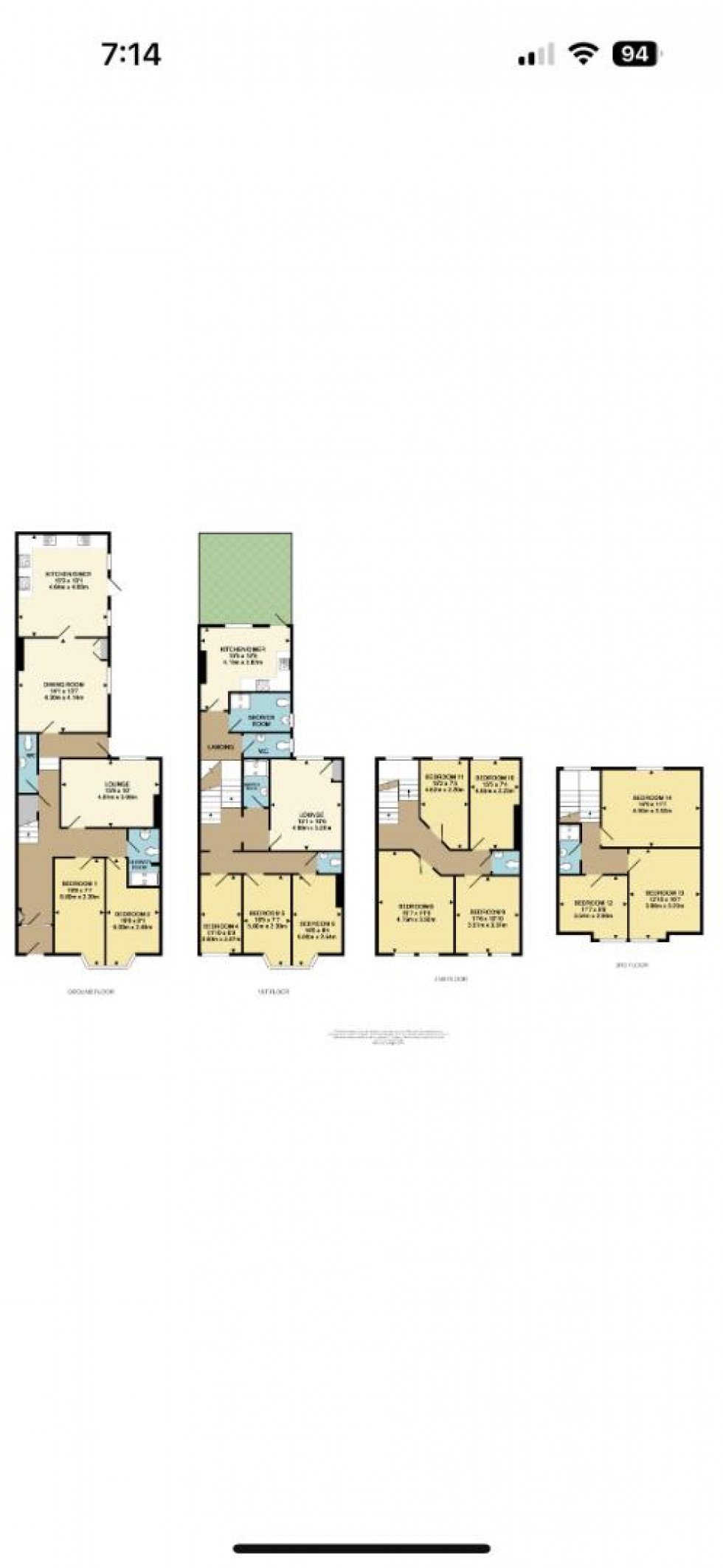 Floorplan for Queen Anne Terrace, Plymouth