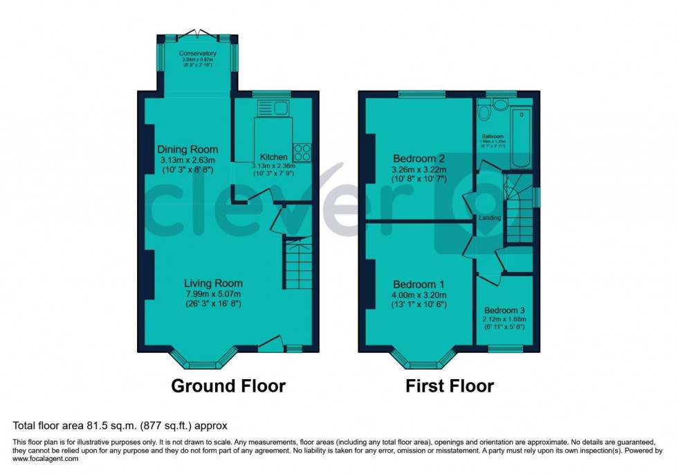 Floorplan for Orchard Road, Plymouth