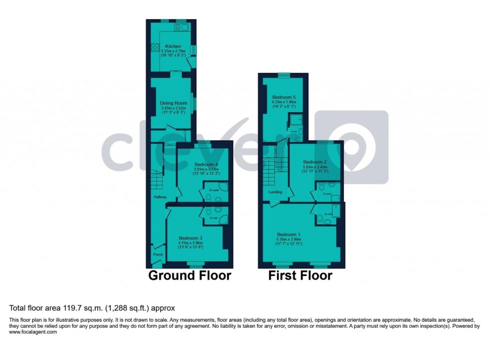 Floorplan for Clarence Place, Morice Town, Plymouth