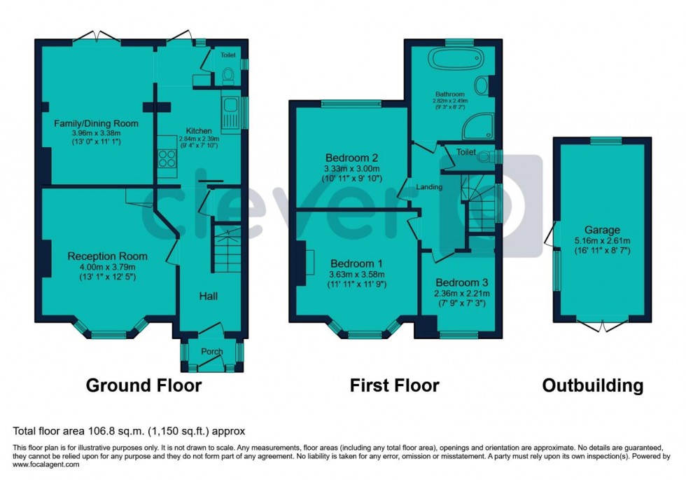 Floorplan for Darwin Crescent, Plymouth