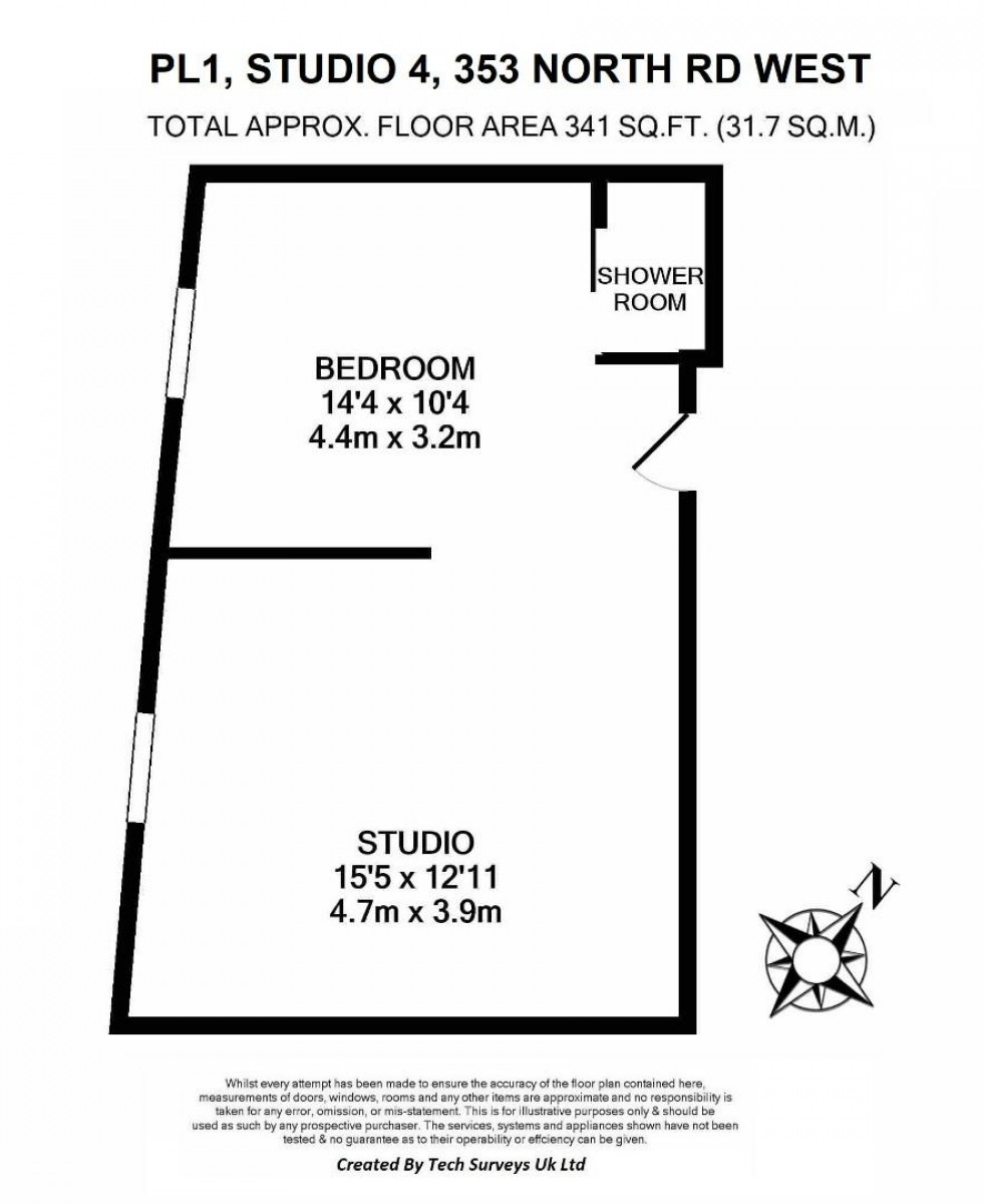 Floorplan for North Road West, Plymouth