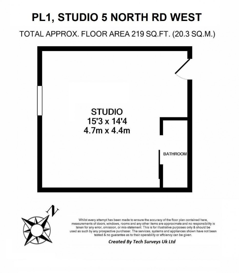 Floorplan for North Road West, Plymouth