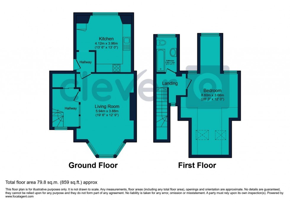 Floorplan for Tothill Avenue, St Judes, Plymouth