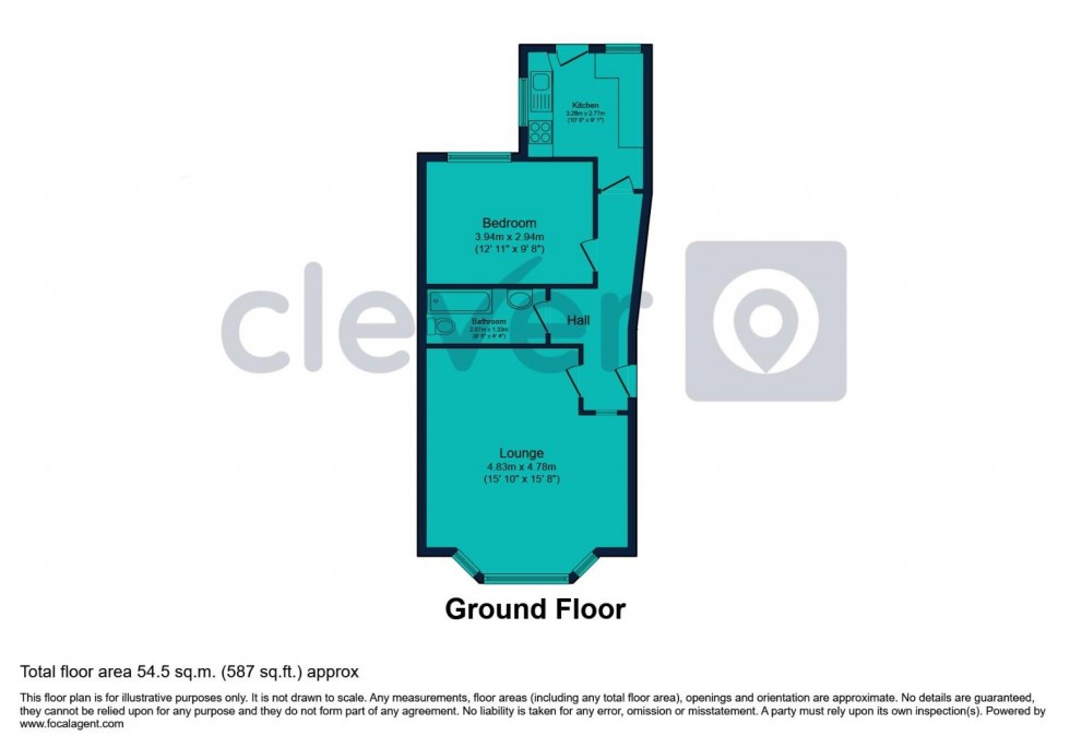 Floorplan for Moor View Terrace, Mutley, Plymouth