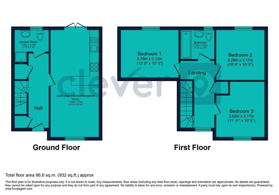 Floorplan for Ker Street, Devonport, Plymouth