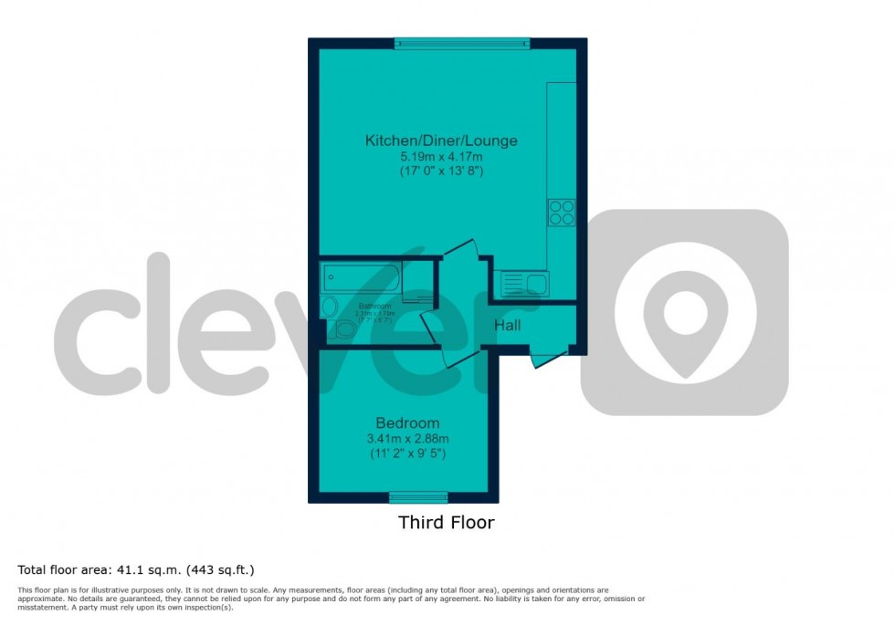 Floorplan for Camden Court, City Centre, Plymouth