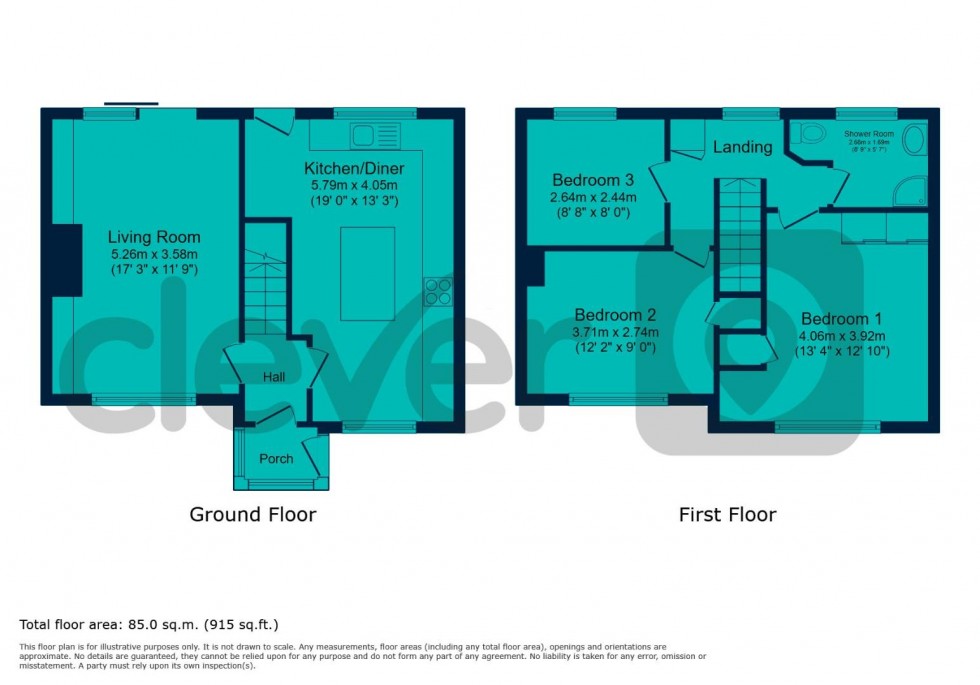Floorplan for Royal Navy Avenue, Plymouth