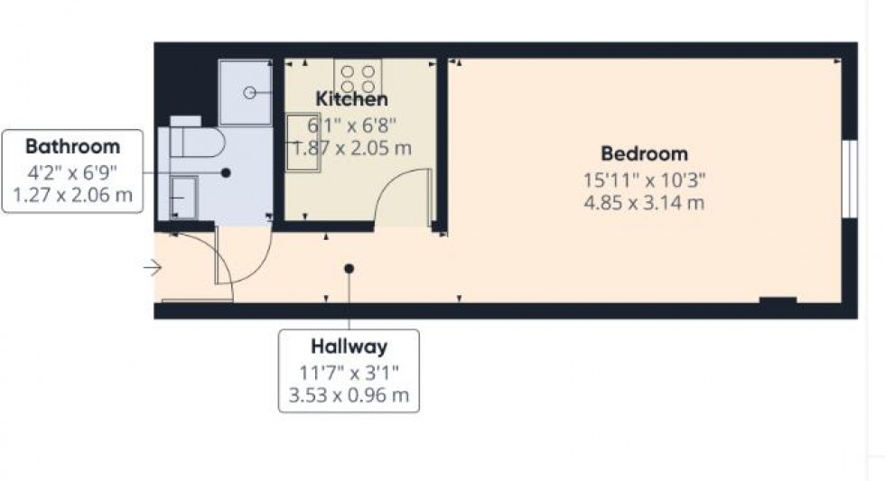 Floorplan for Central Park Avenue, Plymouth