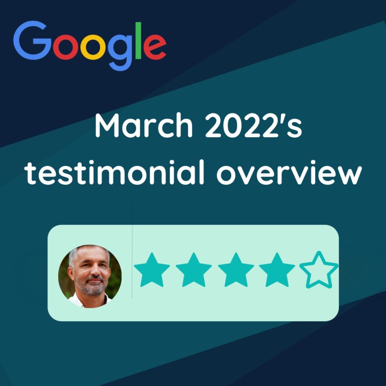 March 2022’s Testimonial Overview 