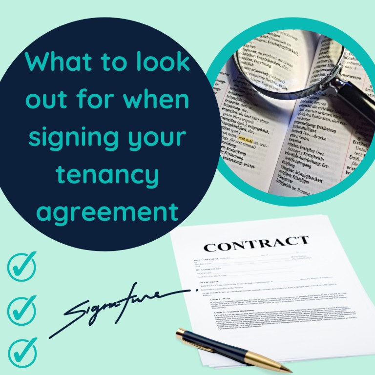 What to look for when signing your tenancy agreement